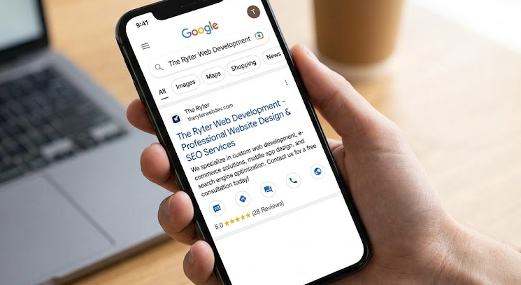 An AI generated image of google search result